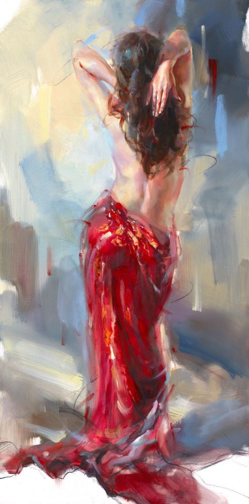 Anna Razumovskaya - Aurora in Red, 2022