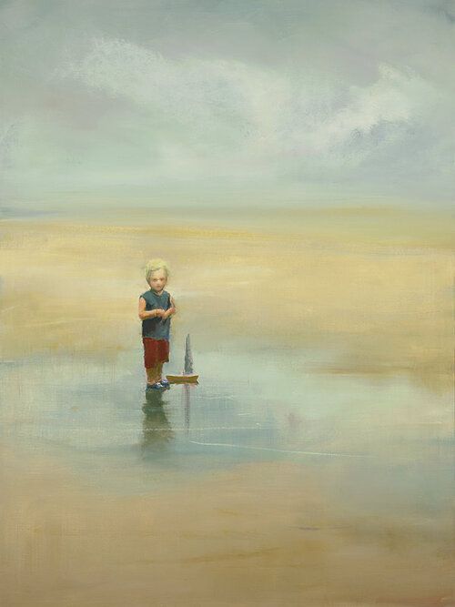 Anne Packard - Boy at Beach