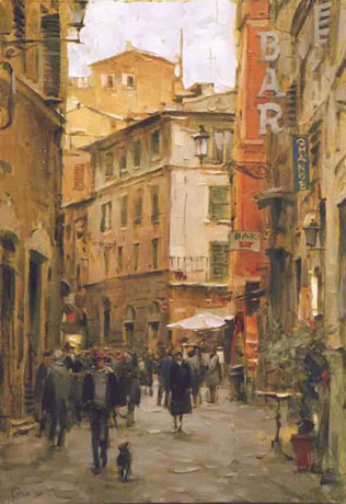 Dmitri Danish Limited Edition Giclee - A Stroll Through the City