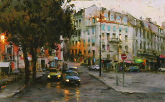 Dmitri Danish Original Oil - City Town