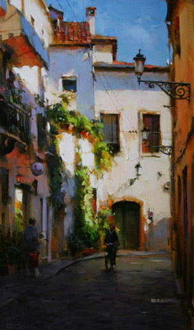 Dmitri Danish Original Oil - Midday in the Old City