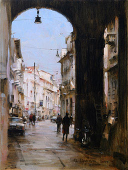 Dmitri Danish Original Oil - Milan Motiff II