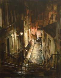 Dmitri Danish Original Oil - Mont Marte Night