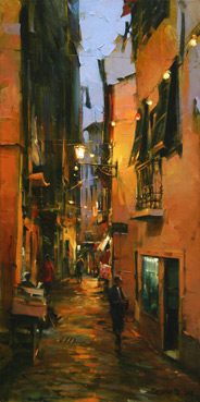 Dmitri Danish Original Oil - Night 2008