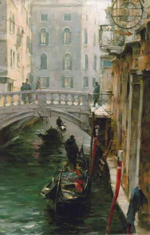 Dmitri Danish Limited Edition Giclee - Wintertime in Venice