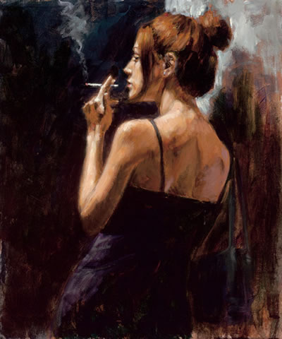 Fabian Perez - Full Moon, Empty Heart