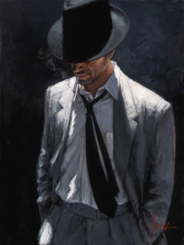 Fabian Perez - Man in Black Suit IV