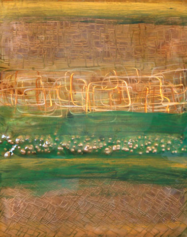 Ken Rausch Copper - Green Landscape Copper