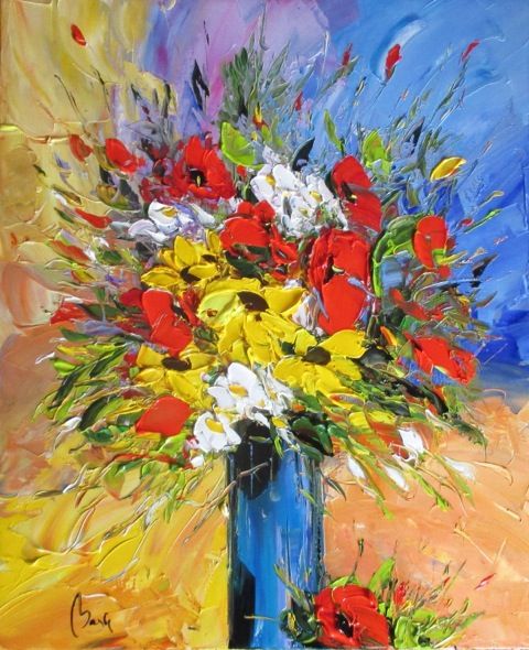 Louis Magre - A Sunlit Bouquet