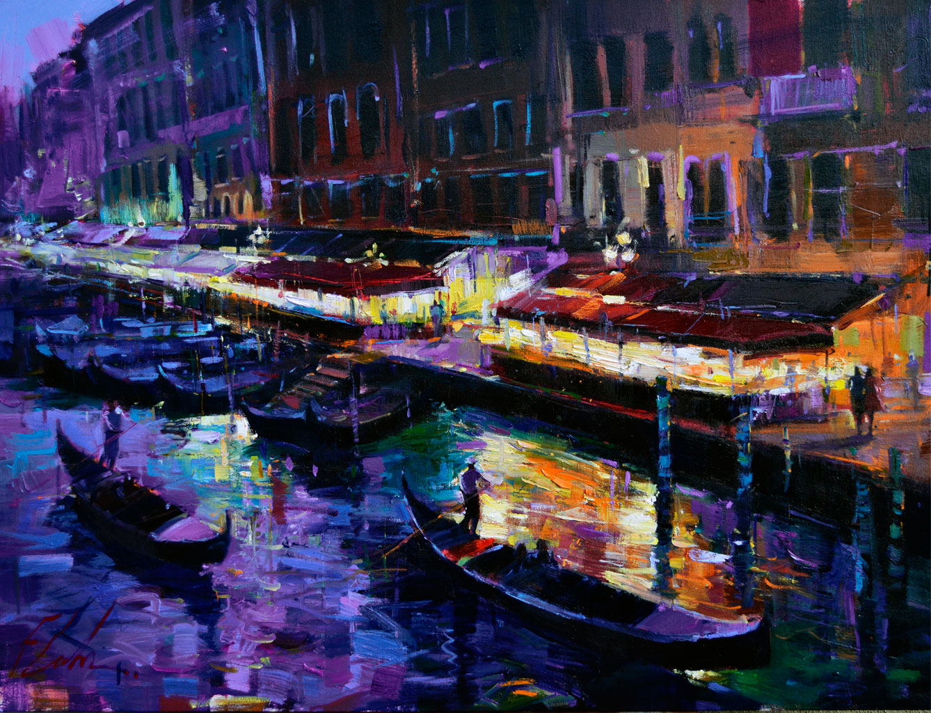 Michael Flohr - Gondolas at Twilight