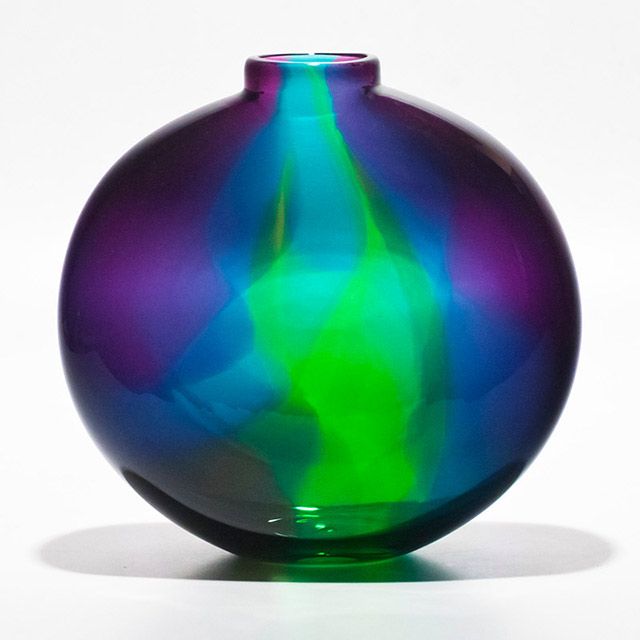 Michael Trimpol - Transparent Ribbon Flat in Violet Lagoon Lime