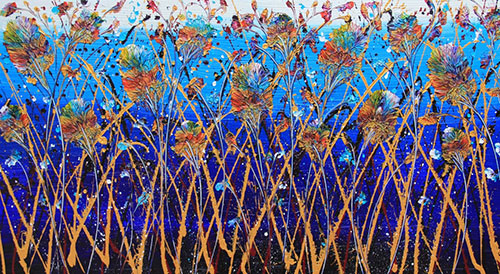 Pamela Sukhum - Bamboo Amongst Oaks Blue