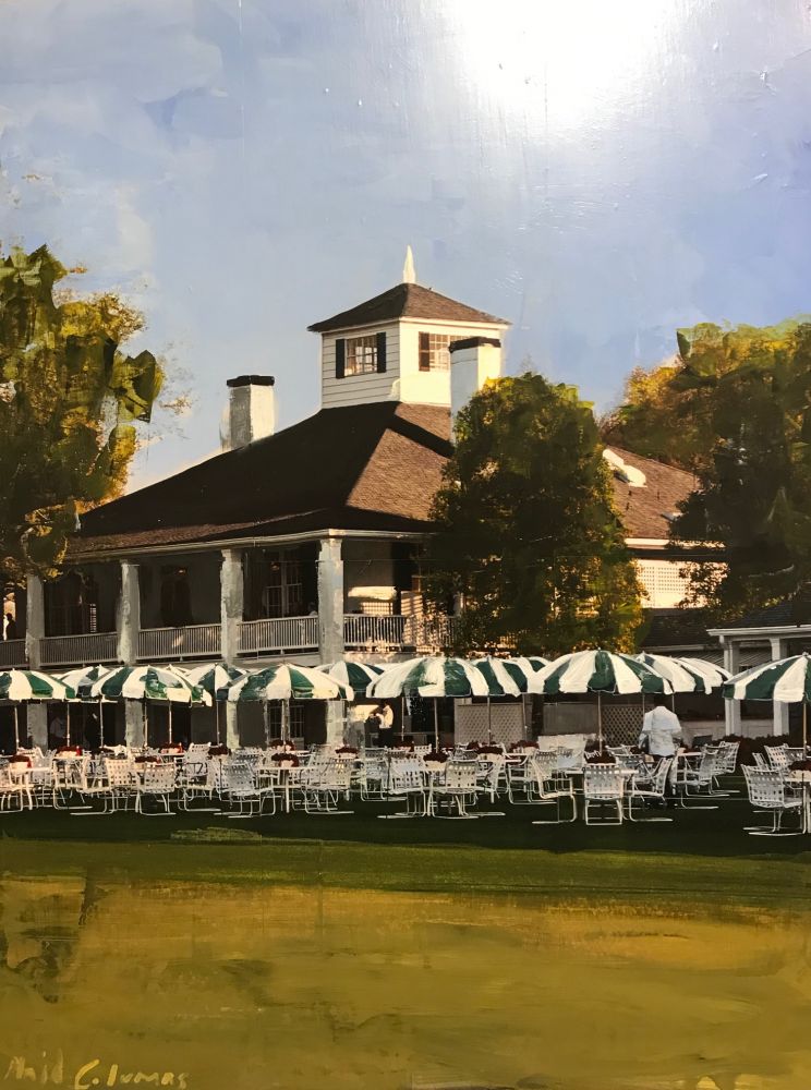 Plaid Columns - Augusta Clubhouse