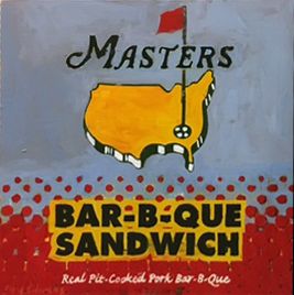 Plaid Columns - Masters Bar-B-Que