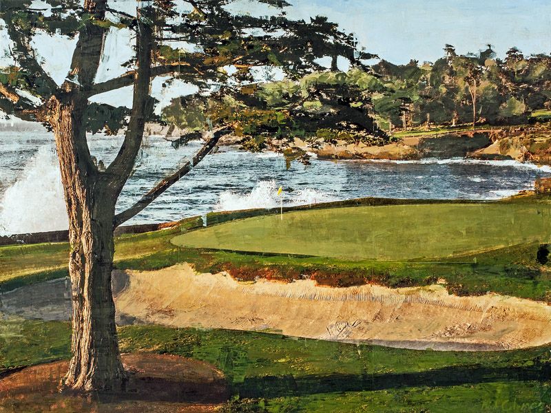 Plaid Columns - Pebble Beach