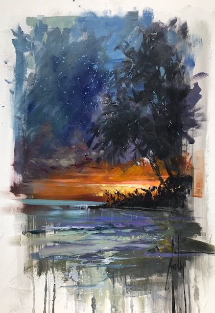 Steven Quartly - Twilight in Paradise, mixed media